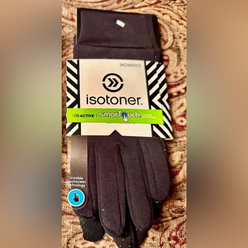 Women's isotoner gloves 
Smart Touch - Black 
 size small